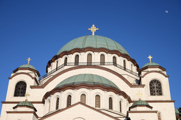 Fototapeta premium The Church of Saint Sava, Serbian Orthodox church. Detail