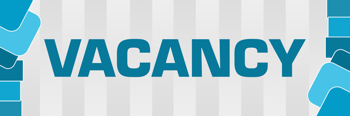 Vacancy Blue Abstract Shapes Horizontal 