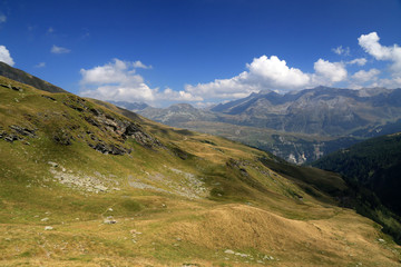 Fototapeta na wymiar Landscape of Italian Alps in Madesimo region, Lombardy, Italy