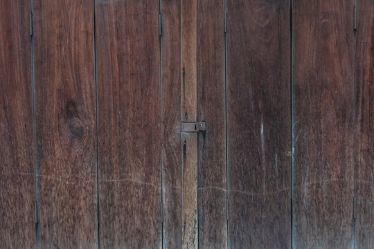 The old traditional wooden door and background.