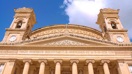 Mosta Rotunda - famous cathedral on the Island of Malta - travel photography
