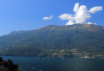 Lake Como, lake of glacial origin in Lombardy, Italy