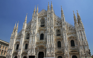 Fototapeta premium Milan Cathedral, cathedral church of Milan, Lombardy, Italy