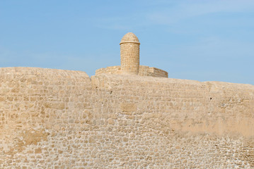 Fototapeta na wymiar Bahrain National Fort view at Sunny day