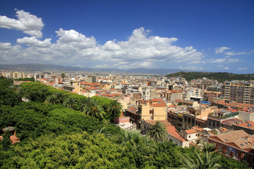 Fototapeta na wymiar Landscape of Cagliari - capital city of Sardinia, Italy