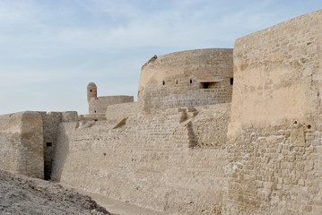 Bahrain National Fort view at Sunny day