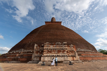 The Jetavanaramaya is a Buddhist Stupa located in the ruins of Jetavana in the ancient city Anuradhapura,Sri lanka