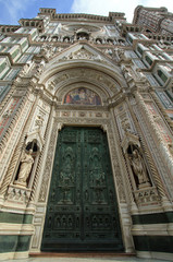 Obraz premium Main portal by Augusto Passaglia, Siena Cathedral, Siena, Italy