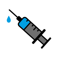 Syringe icon vector