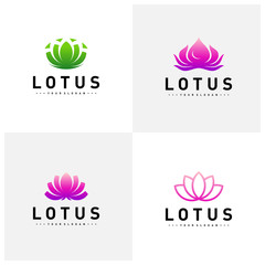 Set of Leaf logo design vector template, Nature logo design concept, illustration, Icon symbol