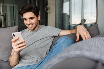 Portrait of an attractive young bearded man