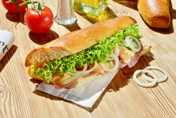 Croque mit Schinken und Käse