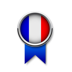 France flag. Badge. Medal. Decoration.