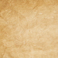 old kraft paper texture or background, square format
