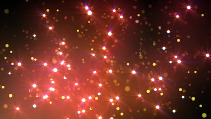 Obraz premium illumination neon space star particle flash light 3D illustration abstract background