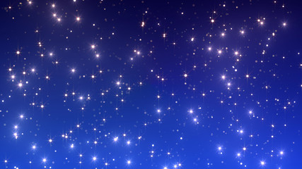 illumination neon space star particle flash light 3D illustration abstract background