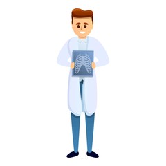 Professional doctor icon. Cartoon of professional doctor vector icon for web design isolated on white background