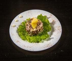 beautifully designed food on a plate Board