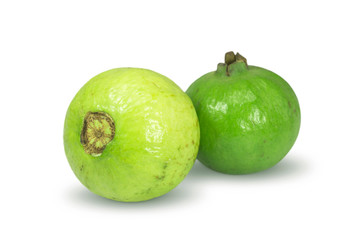 Guava fruit  isolated on white background
