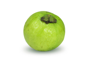 fresh guava on white background