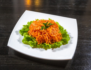beautifully designed food on a plate Board