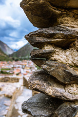 Piedras en arquitectura Inca en cusco Peru