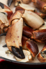 Cooked crab