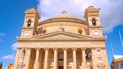 Fototapeta na wymiar Mosta Rotunda - famous cathedral on the Island of Malta - travel photography