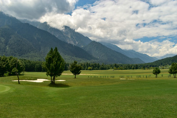 swiss alpine landscape