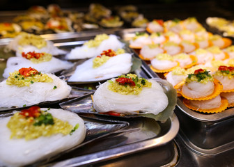 Sea oysters cooked according to a special recipe.