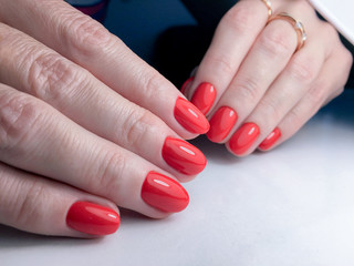 manicure design in a beauty salon