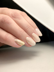 manicure design in a beauty salon