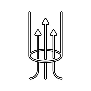 Suction Vector Icon. Suck Illustration Sign. Hose Symbol.