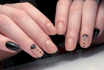 manicure design in a beauty salon