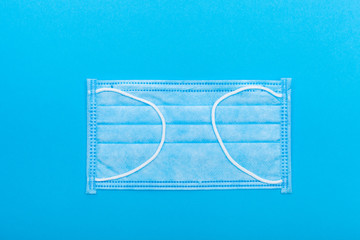 protective medical sick mask, object of health care and protection against the coronavirus virus...