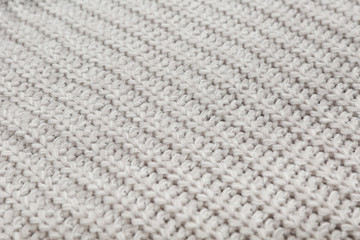 texture of woolen knitted fabric