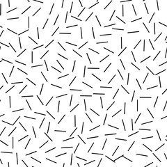 Seamless background. Black white background, random abstract Line, strip, stripes pattern. EPS 10