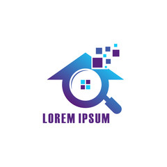 Home logo, pixel icon design vector