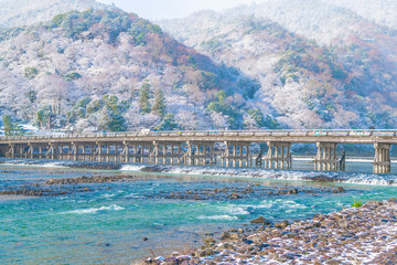 冬の渡月橋