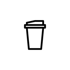 Vector illustration, paper cup coffee icon design