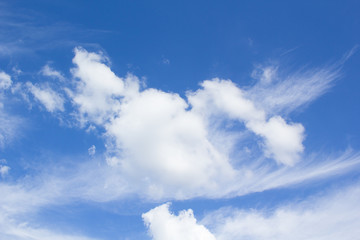 blue sky with white clouds