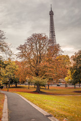 The Jardins du trocadero in Autumn, Paris in the Fall