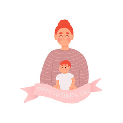 Happy mother's day greeting card.