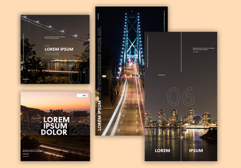 Photographic Social Media Layouts Set