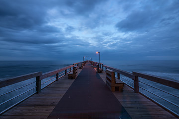 Fototapeta premium Under the Pier at the Beach 