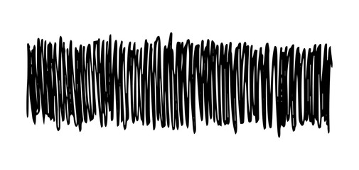 Hand drawn rectangle scribble smear