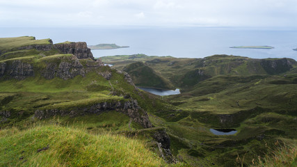 Hiking the Quiraing on the Isle of Skye, Scotland