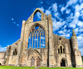 The ruins of Tintern Abbey, founded by Walter de Clare, Lord of Chepstow, on 9 May 1131. It is...
