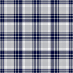 Blue and gray tartan plaid design. Scottish textile pattern blend. 