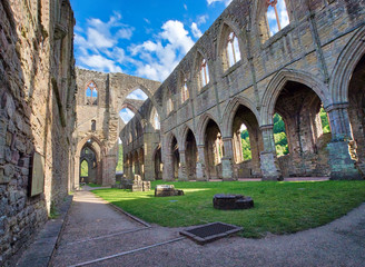 The ruins of Tintern Abbey, founded by Walter de Clare, Lord of Chepstow, on 9 May 1131. It is...
